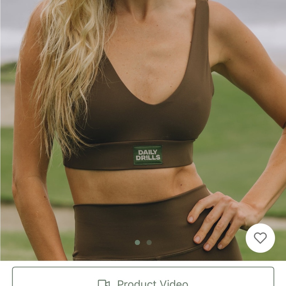 Daily Drills Brown Coco Set - L Bra&Shorts
